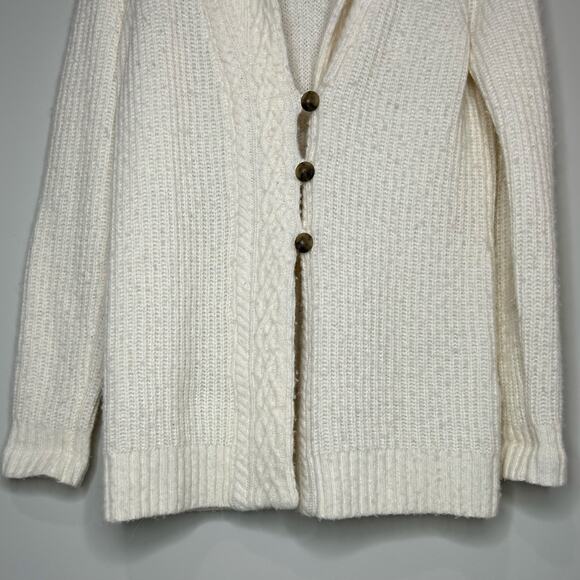 Vineyard Vines Cardigan Sweater Size M Shawl Neck Merino Wool Alpaca Blend - Picture 4 of 8